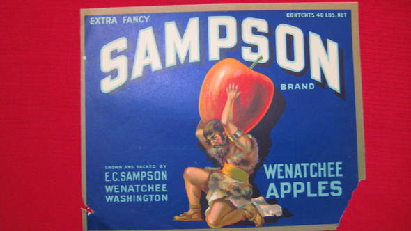 Sampson Fruit Crate Label
