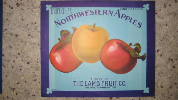 Northwestern Apples Fruit Crate Label