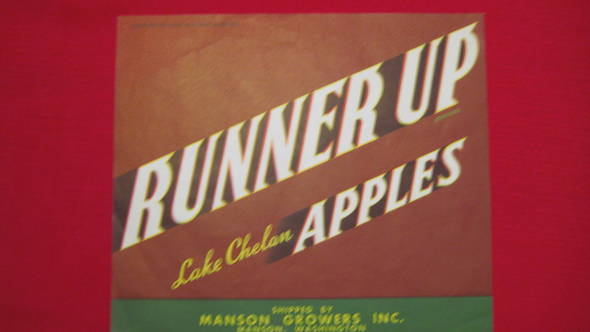 Runner Up Fruit Crate Label