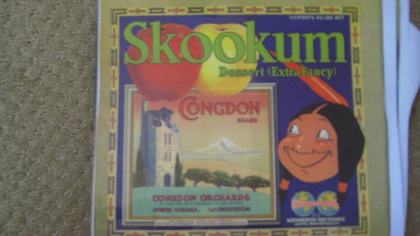 Skookum Congdon Fruit Crate Label