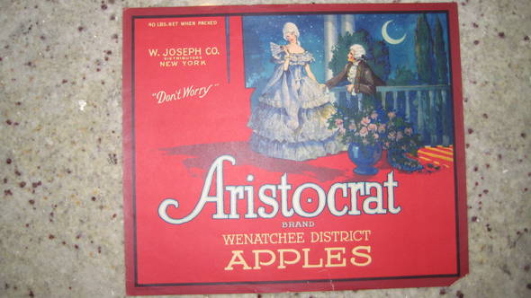 Aristocrat Fruit Crate Label