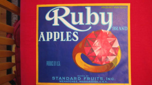 Ruby Fruit Crate Label