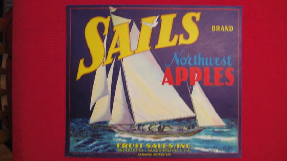 Sails Fruit Crate Label