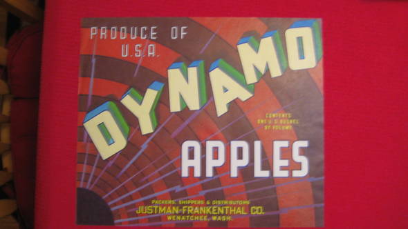 Dynamo Fruit Crate Label