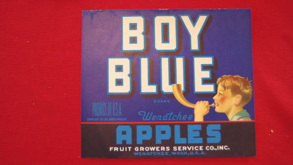 Boy Blue 40# Fruit Crate Label