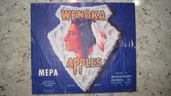 Wenoka MEPA newer Fruit Crate Label