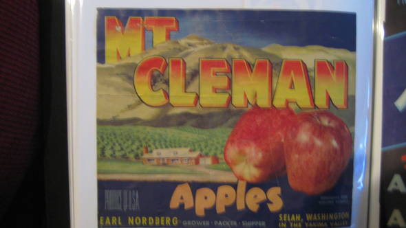 Mt. Cleman Fruit Crate Label