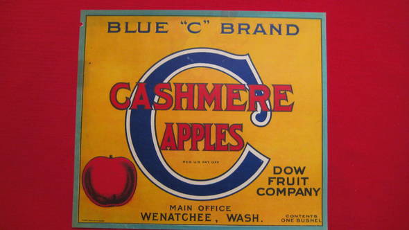 Blue C rarer Fruit Crate Label