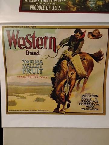 Western 40LB Net Schmidt LR Fruit Crate Label