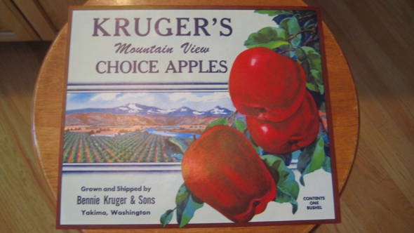 Kruger's Fruit Crate Label