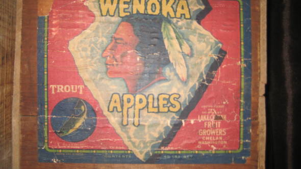Wenoka Trout Fancy Fruit Crate Label