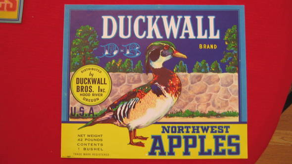 Duckwall Fruit Crate Label