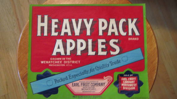 Heavypack Earl Fruit Fruit Crate Label