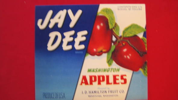 Jay Dee Fruit Crate Label