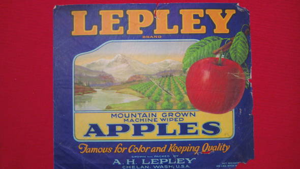 Lepley Fruit Crate Label