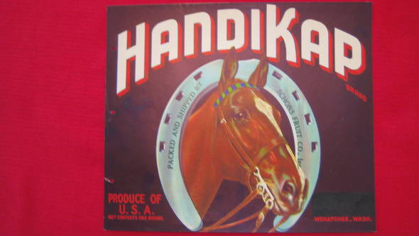 Handicap Fruit Crate Label