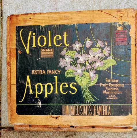 Violet extra fancy Fruit Crate Label