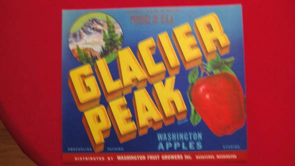 Glacier Peak Fruit Crate Label