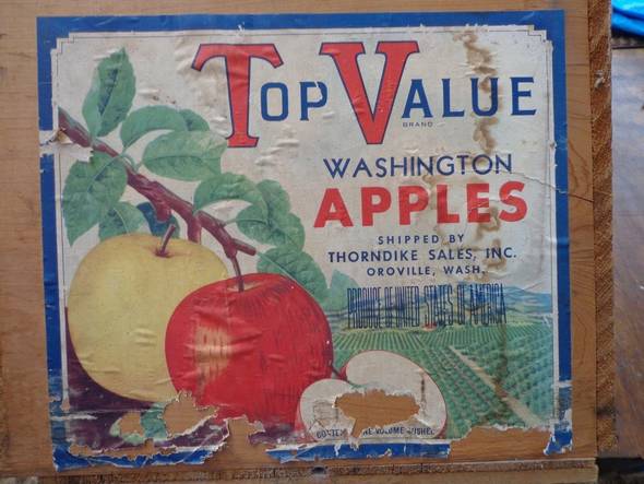 Top Value Fruit Crate Label