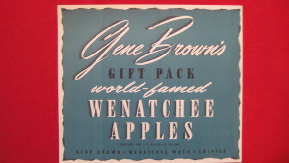 Gene Brown's Gift Pack Fruit Crate Label