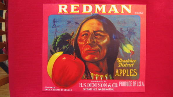 Redman Red Fruit Crate Label