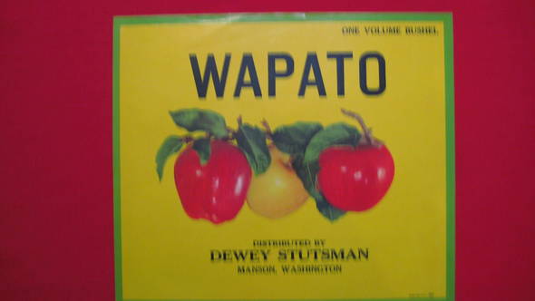 Wapato Fruit Crate Label
