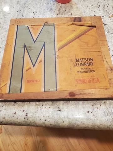  M Brand Matson Company Crocker 3 Fruit Crate Label