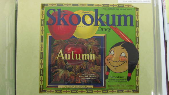 Skookum Autumn Fancy Fruit Crate Label