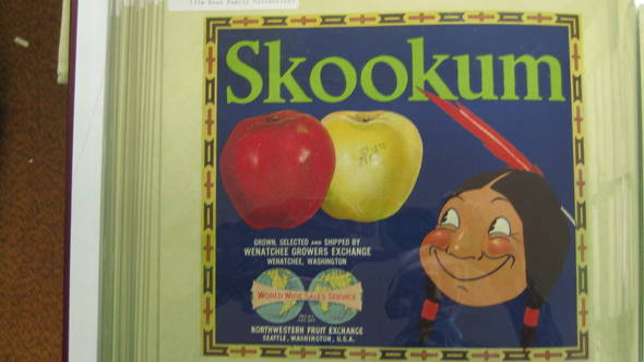 Skookum Early Wenatchee Fruit Fruit Crate Label