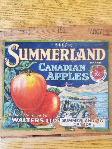 Summerland Fruit Crate Label