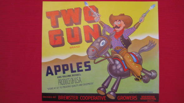 Two Gun Fruit Crate Label