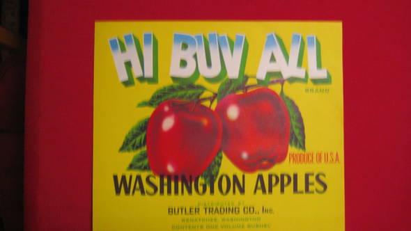 Hi Bov All Fruit Crate Label