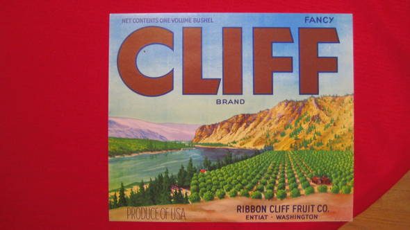  Cliff Fruit Crate Label