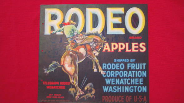 Rodeo Fruit Crate Label