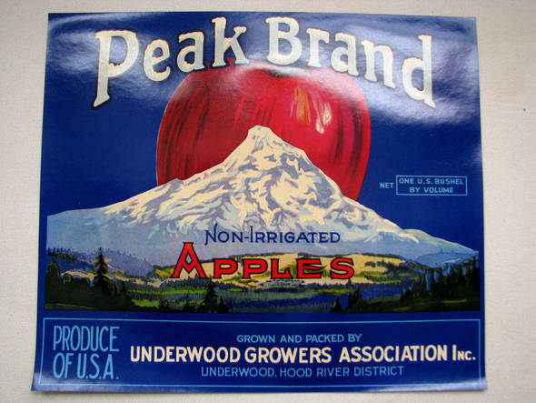 Peak Fruit Crate Label