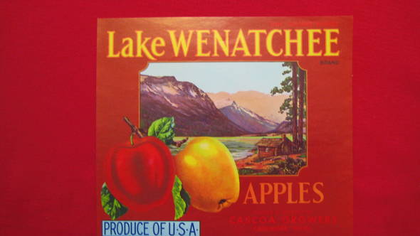 Lake Wenatchee Fruit Crate Label