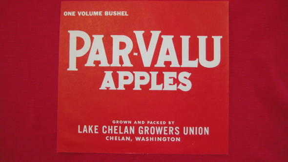 Par-Valu Fruit Crate Label