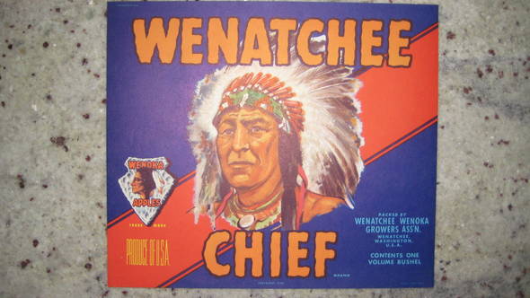 Wenatchee Wenoka Fruit Crate Label