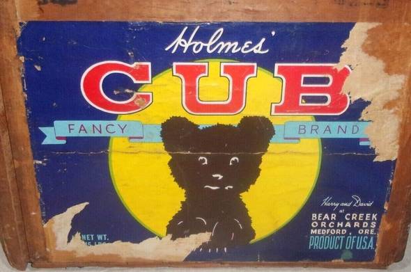 Cub Fruit Crate Label