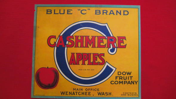 Blue C rarer Fruit Crate Label