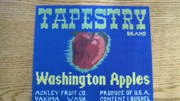 Tapestry Fruit Crate Label