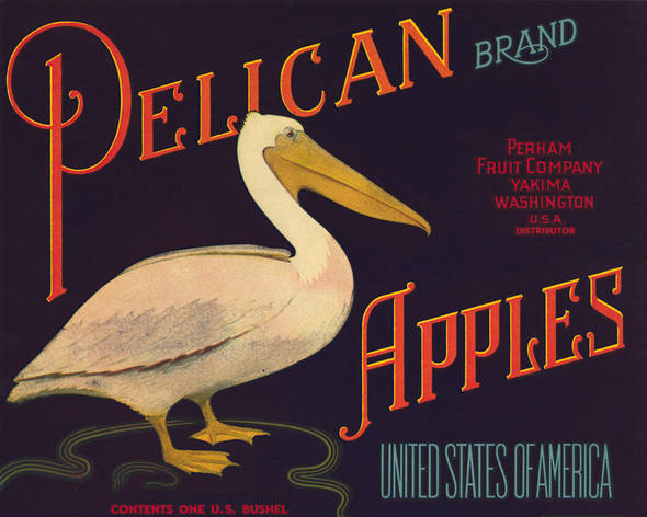 Pelican Fruit Crate Label