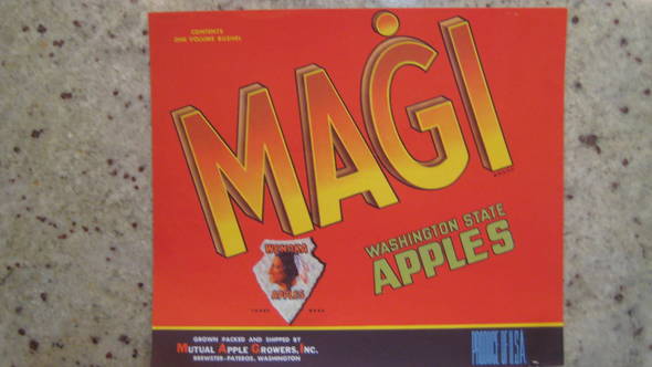Magi Fruit Crate Label