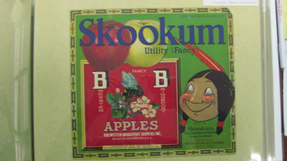 Skookum B-B Fancy Fruit Crate Label