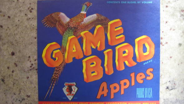 Game Bird Fruit Crate Label