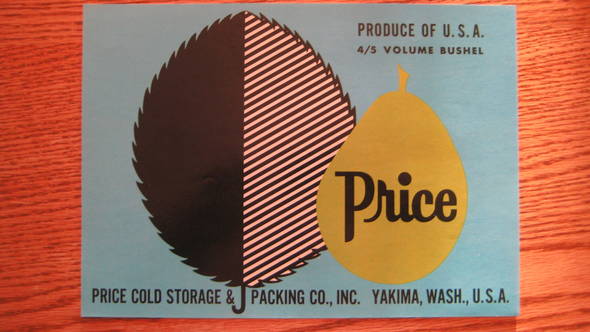 Price Fruit Crate Label