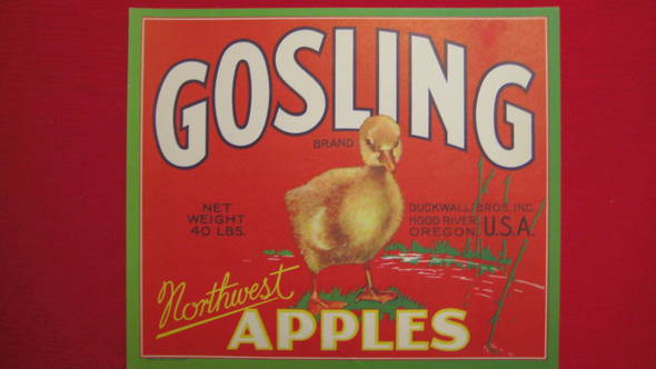 Gosling Fruit Crate Label