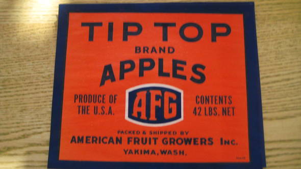 Tip Top Fruit Crate Label