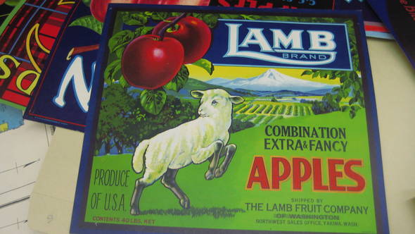 Lamb Combo Fruit Crate Label