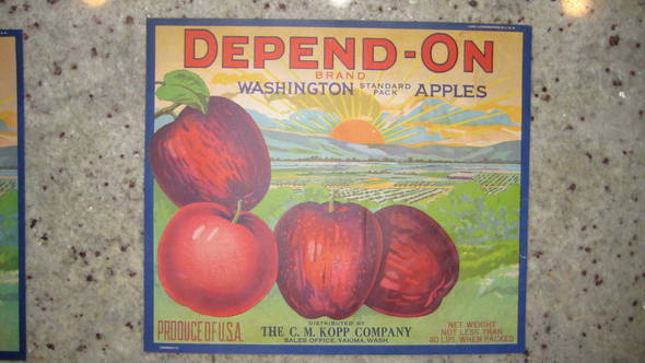 Depend On Fruit Crate Label